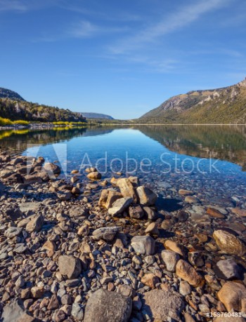 Picture of Shallow lake with a stony bottom
